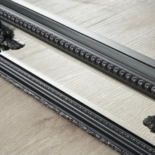 Load image into Gallery viewer, French Royal Black Traditional Antique Full Length Mirror