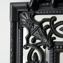 Load image into Gallery viewer, French Royal Black Traditional Antique Full Length Mirror