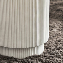 Load image into Gallery viewer, Alice Ribbed White Side Table