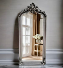 Load image into Gallery viewer, French Arch Full Length Provincial Ornate Mirror - Antique Silver - Lux
