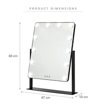 Load image into Gallery viewer, Celebrity LED Tabletop Vanity Mirror 60 cm Black