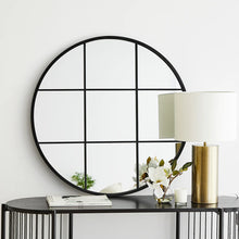 Load image into Gallery viewer, Sophia 80cm Round Mirror Black