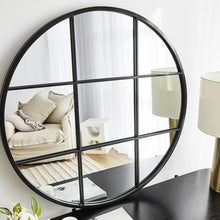Load image into Gallery viewer, Sophia 80cm Round Mirror Black