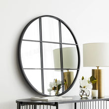 Load image into Gallery viewer, Sophia 80cm Round Mirror Black