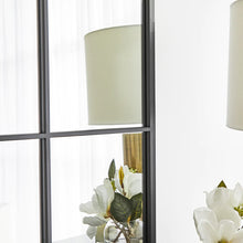 Load image into Gallery viewer, Rectangle Window Iron Frame Mirror 70 cm Black - SML