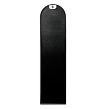 Load image into Gallery viewer, Arched Leaning Wall Slim Metal Mirror Black