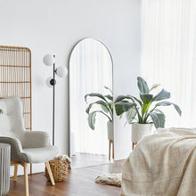 Load image into Gallery viewer, Arch White Modern Full Length Metal Mirror 80x180 cm