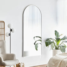 Load image into Gallery viewer, Arch White Modern Full Length Metal Mirror 80x180 cm
