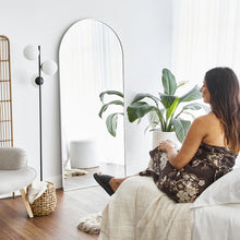 Load image into Gallery viewer, Arch White Modern Full Length Metal Mirror 80x180 cm