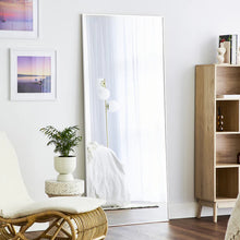 Load image into Gallery viewer, Rectangular Modern White Full Length Metal Mirror 80x180 cm