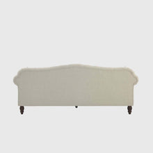 Load image into Gallery viewer, Vaucluse 3 Seat Hamptons Buttoned Sofa Beige Linen Blend
