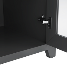 Load image into Gallery viewer, Black Hamptons 165cm Entertainment TV Unit Cabinet Buffet - CSHWH