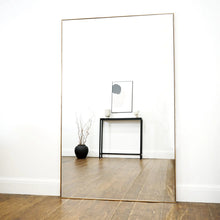 Load image into Gallery viewer, Extra Large Rectangular Full Length Gold Metal Mirror 100x200 cm