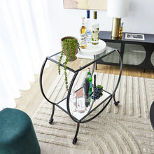 Load image into Gallery viewer, Jordan 86 CM Steel Arch Bar Cart Brass Black