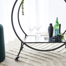 Load image into Gallery viewer, Jordan 86 CM Steel Arch Bar Cart Brass Black