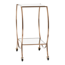 Load image into Gallery viewer, Jordan 86 CM Steel Arch Bar Cart Brass Gold