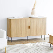 Load image into Gallery viewer, RIBBED SLIDING DOOR 140 CM BUFFET NATURAL - CSHWH