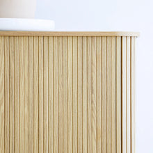 Load image into Gallery viewer, RIBBED SLIDING DOOR 140 CM BUFFET NATURAL - CSHWH