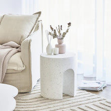 Load image into Gallery viewer, Denada White Terazo Side Table