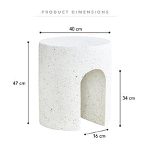 Load image into Gallery viewer, Denada White Terazo Side Table