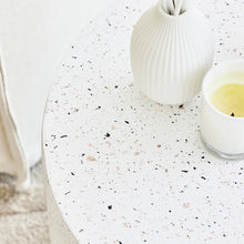 Load image into Gallery viewer, Denada White Terazo Side Table