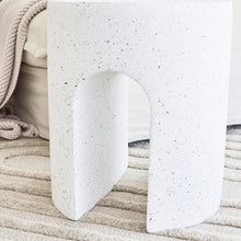 Load image into Gallery viewer, Denada White Terazo Side Table