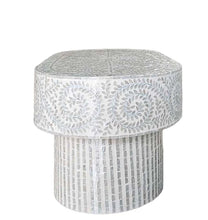 Load image into Gallery viewer, Samantha Ovale Grey Pearl White Coffee Table