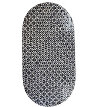 Load image into Gallery viewer, Samantha Black and White Ovale Pearl Coffee Table