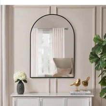 Load image into Gallery viewer, Black Arch Metal Mirror 80x 85 cm - SML