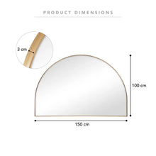 Load image into Gallery viewer, Arch Gold Metal Mirror 150x100 cm - SML