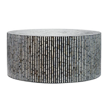 Load image into Gallery viewer, Shell Round Black and White Coffee Table