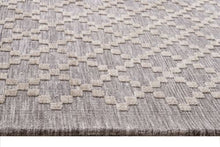Load image into Gallery viewer, Halo Diamond Pattern Rug - Grey/Ivory - 160x230
