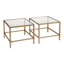 Load image into Gallery viewer, Cocktail Glass Nesting Coffee Table - Antique Gold