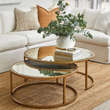 Load image into Gallery viewer, Serene Nesting Coffee Tables - Antique Gold