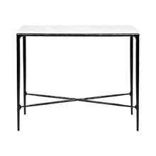 Load image into Gallery viewer, Heston Marble Console Table - Small Black