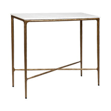 Load image into Gallery viewer, Heston Marble Console Table - Small Brass