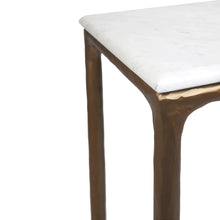 Load image into Gallery viewer, Heston Marble Console Table - Small Brass
