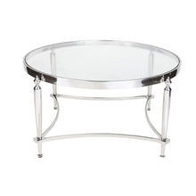 Load image into Gallery viewer, Jak Glass Coffee Table - Nickel