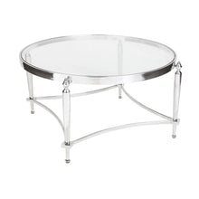 Load image into Gallery viewer, Jak Glass Coffee Table - Nickel