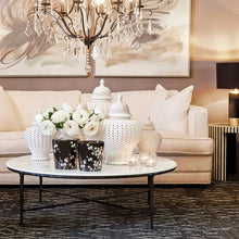 Load image into Gallery viewer, Heston Round Marble Coffee Table - Black