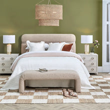 Load image into Gallery viewer, The Curve Bench Ottoman/Bed End Beige 140 cm