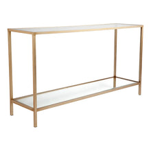 Load image into Gallery viewer, Cocktail Glass Console Table - Large Antique Gold