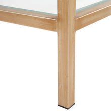 Load image into Gallery viewer, Cocktail Glass Console Table - Large Antique Gold