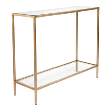 Load image into Gallery viewer, Cocktail Glass Console Table - Small Antique Gold