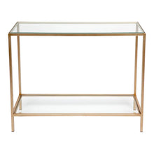 Load image into Gallery viewer, Cocktail Glass Console Table - Small Antique Gold