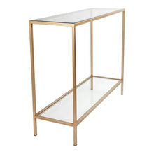 Load image into Gallery viewer, Cocktail Glass Console Table - Small Antique Gold