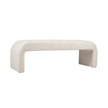 Load image into Gallery viewer, The Curve Bench White Ottoman/Bed End 140 cm