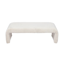 Load image into Gallery viewer, The Curve Bench White Ottoman/Bed End 140 cm