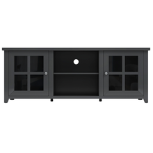 Load image into Gallery viewer, Black Hamptons 165cm Entertainment TV Unit Cabinet Buffet - CSHWH