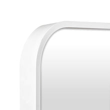 Load image into Gallery viewer, Metal Rectangular Full Length Standing White Metal Frame Mirror